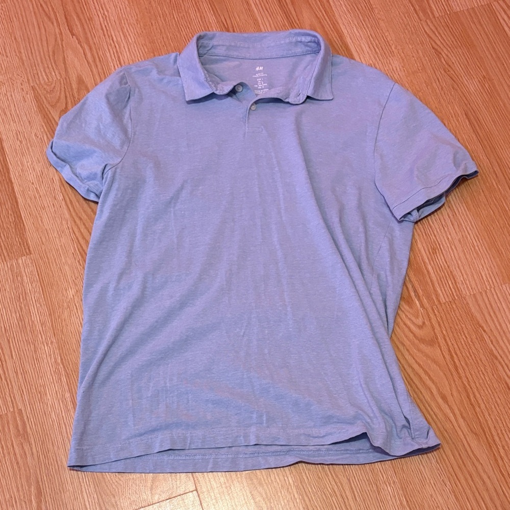 H&M Light Blue Polo Shirt